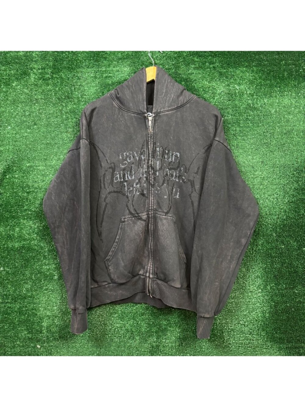 Keshi Requiem Album World Tour LoFi Alt Pop Oversized Zip-Up Hoodie Size Large